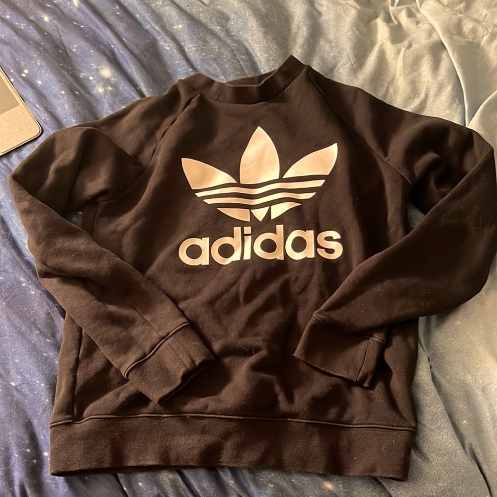 Black adidas sweater. Size small.